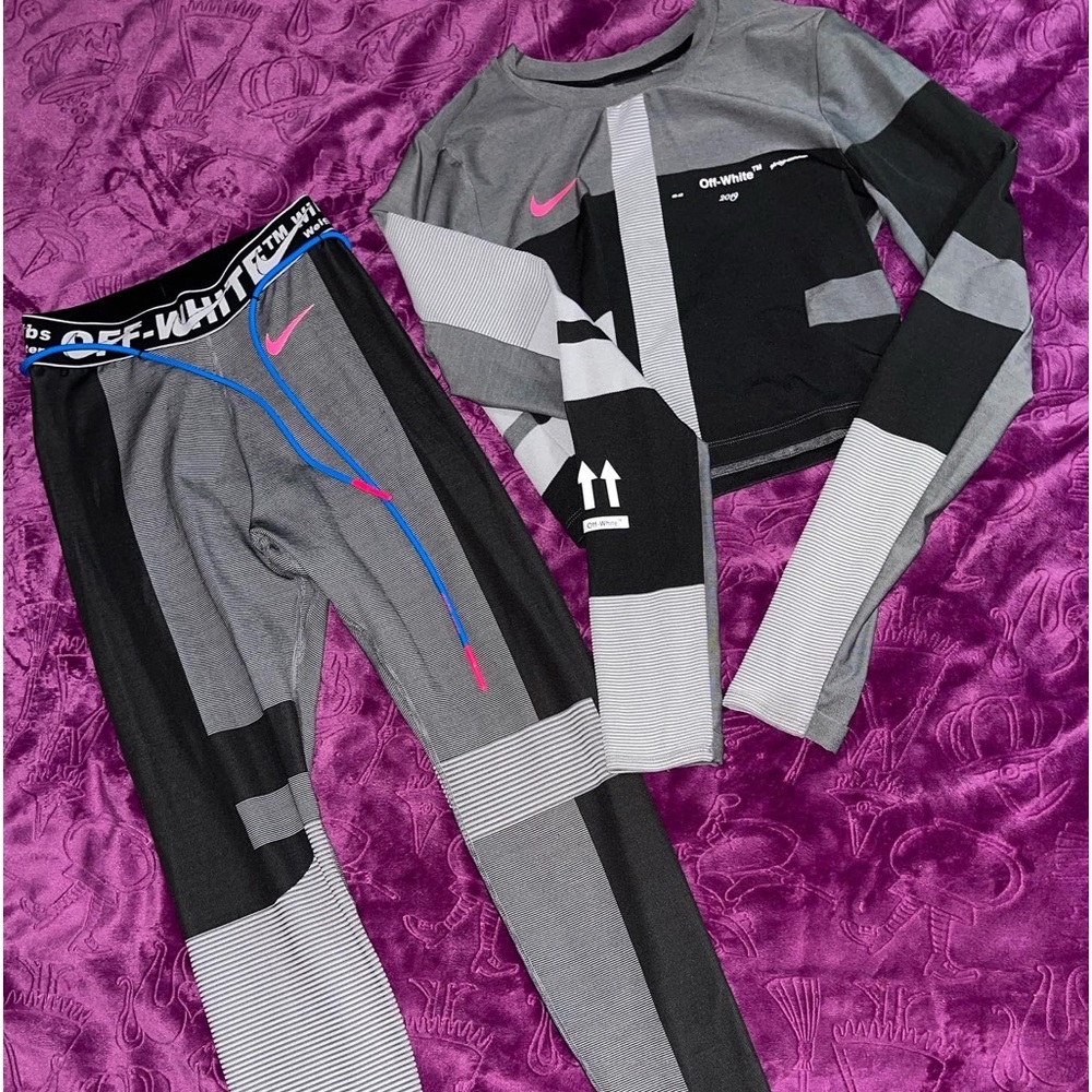 - Nike off white easy run set